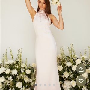 Odelle Maxi Bridesmaid Dress- Matte Blush from Pretty Lavish. Size 6 USA (10 UK)